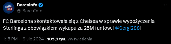 HIT! Barca chce TEGO SKRZYDŁOWEGO Chelsea O.o